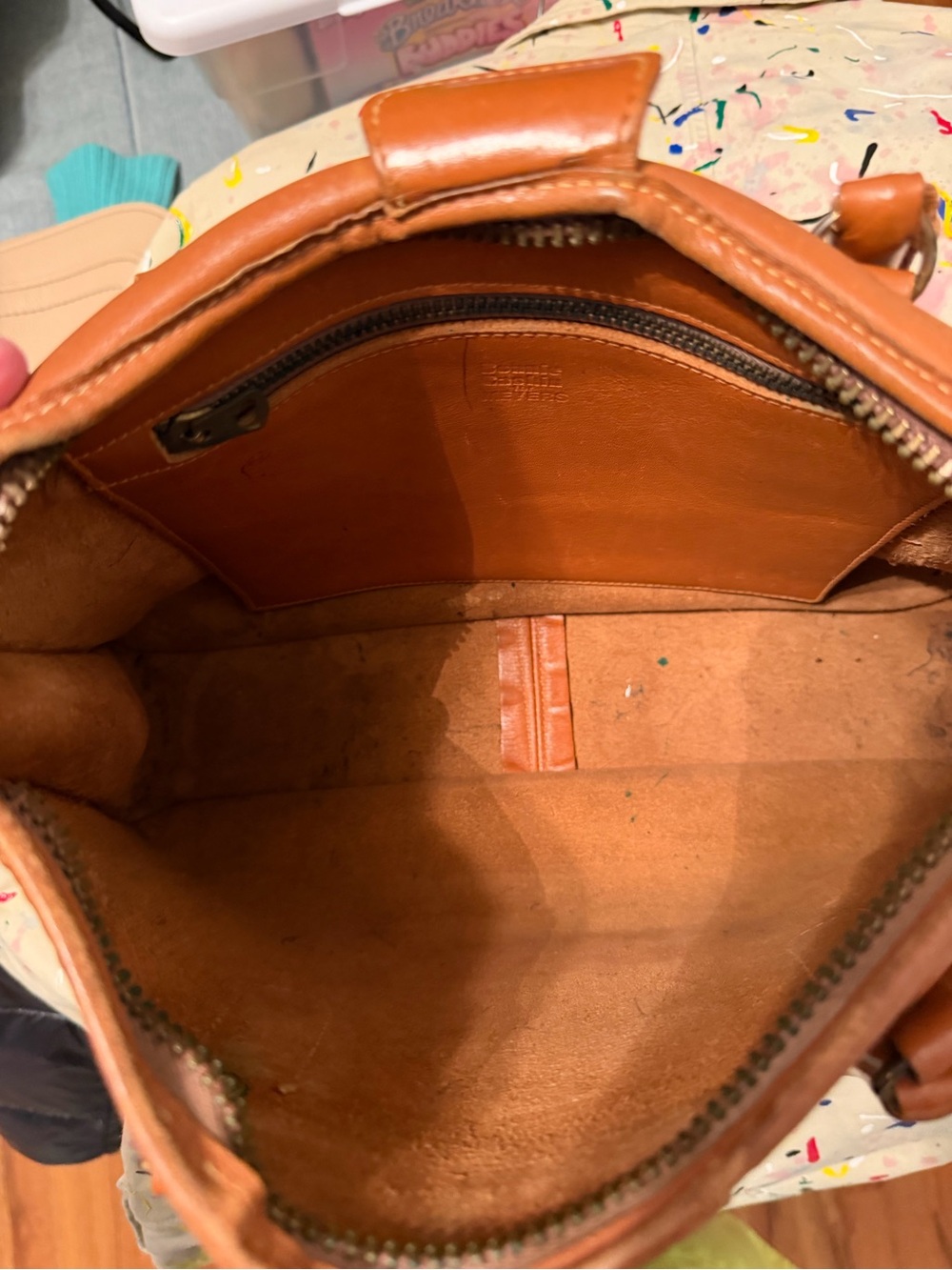 VTG Bonnie Cashin for Meyers Classic Tan Leather Satchel Bag - Picture 15 of 15